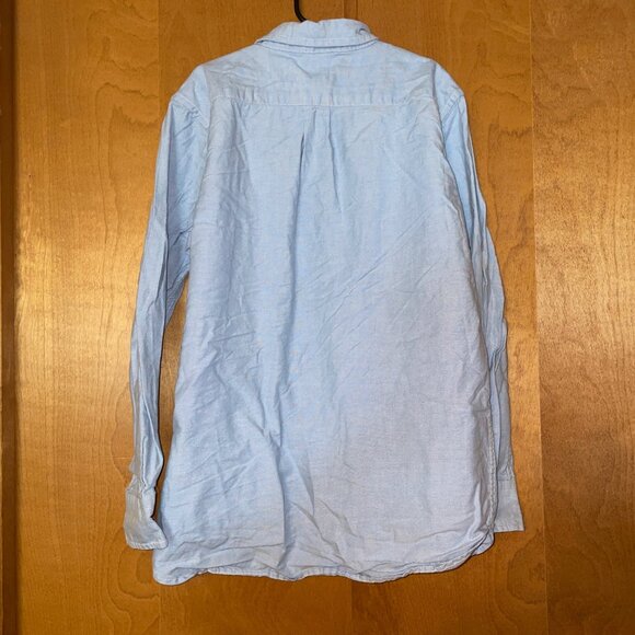 Gap Kids Light Blue Button-Up Shirt XL (12) 100% Cotton Long Sleeve Classic Fit - Picture 7 of 7